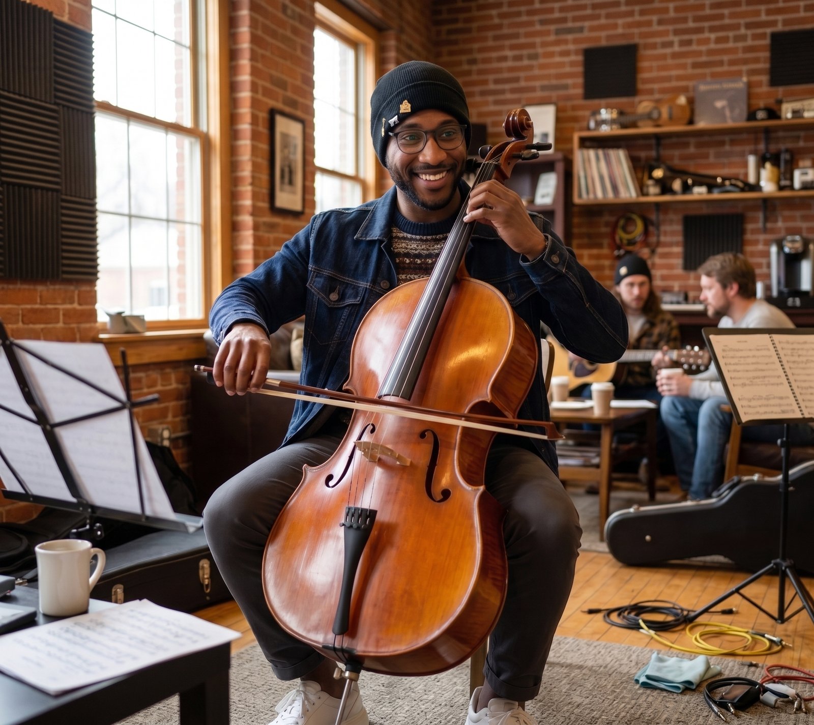 Playing Cello